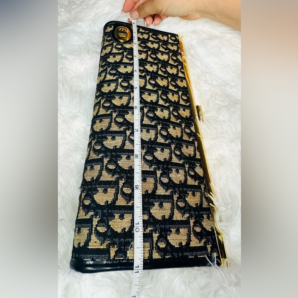 Dior Blue Monogram Clutch Bag - Picture 3 of 5